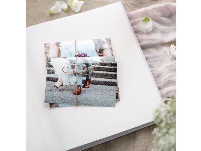 Wedding album white sides