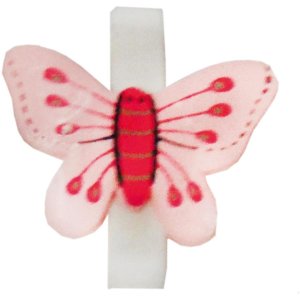 Note clips BUTTERFLY 3.5 cm pink