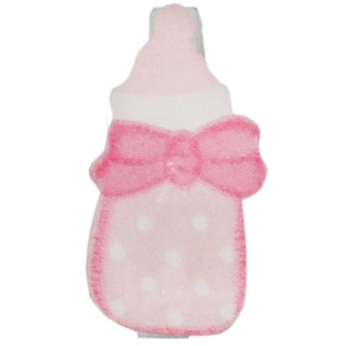 Note clips BABY BOTTLE 4.5 cm pink