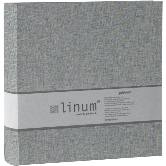 Linen picture album Linum 200 pictures 10x15 cm gray