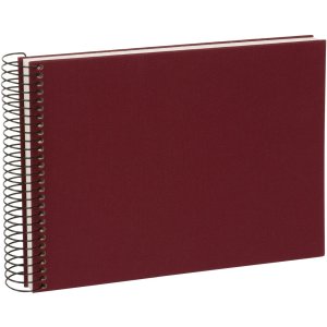 Spiral Album Bella Vista bordeaux 25x17 cm white pages