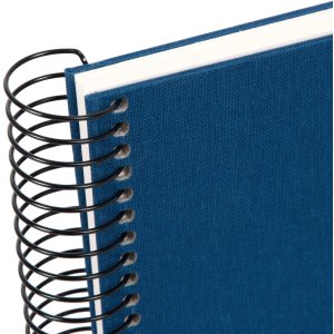 Spiral album Bella Vista blue 25x17 cm white pages