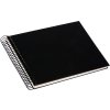 Spiral album Bella Vista black 25x17 cm white pages