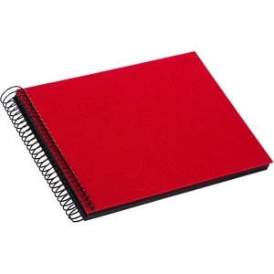 Goldbuch Spiral Album Bella Vista red 25x17 cm 40 black sides