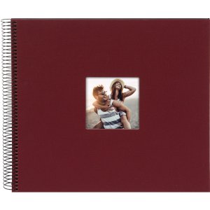 Goldbuch wire-o bound album Bella Vista wine-red 35x30 cm 40 black sides