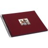 Goldbuch wire-o bound album Bella Vista wine-red 35x30 cm 40 black sides