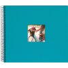 wire-o bound album Bella Vista turquoise 35x30 cm black sides