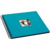 wire-o bound album Bella Vista turquoise 35x30 cm black sides