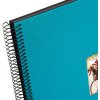 wire-o bound album Bella Vista turquoise 35x30 cm black sides