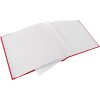 screw bound album Bella Vista red 30x25 cm white sides