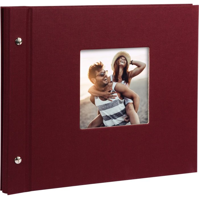 Goldbuch screw bound album Bella Vista bordeaux 30x25 cm 40 white sides