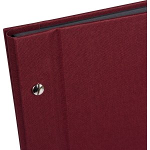 screw bound album Bella Vista bordeaux 30x25 cm black sides