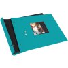 screw bound album Bella Vista turquoise 30x25 cm black sides