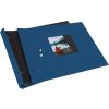 screw bound album Bella Vista blue 30x25 cm black sides