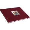 screw bound album Bella Vista bordeaux 39x31 cm white sides