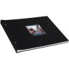 screw bound album Bella Vista black 39x31 cm white sides