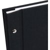 screw bound album Bella Vista black 39x31 cm white sides