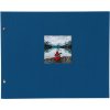 Goldbuch screw bound album Bella Vista blue 39x31 cm 40 black sides