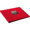 screw bound album Bella Vista red 39x31 cm black sides