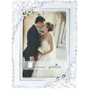 metal photo frame ETERNITY 10x15 cm white