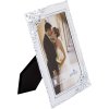 metal photo frame ETERNITY 10x15 cm white