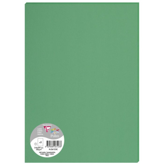 5 sheets Pollen DIN A4 1201 g - fir-tree green