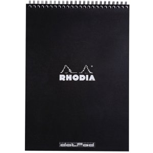 Notepad A4 double spiral 80 sheets, 80g, Dot ruling