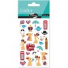 Pack Stickers Cooky 3D London, 7,5x12cm, 1 sheet