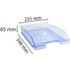 Letter tray COMBO 2 Classic ice blue transparent glossy