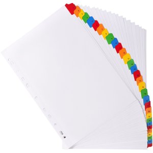 Register 31-piece cardboard A4 + 20 pieces 160g White