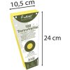 Pack 100 separating strips punched trapezoidal recycled cardboard 190g Forever, 105x142mm Yellow