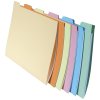 Pack assorted colors with 10x6 briefcases suspension files Jura 240g, 24x32cm for A4