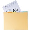 Pack assorted colors with 10x6 briefcases suspension files Jura 240g, 24x32cm for A4