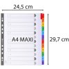 Exacompta register pages DIN A4 with 12 tabs