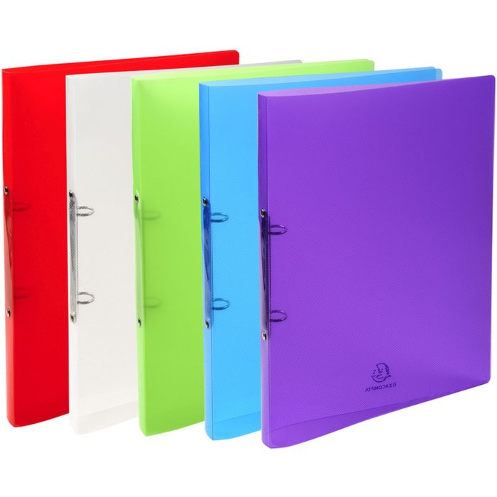 Ring Binder PP 500? sorted with 2 rings 15mm, 20mm back, Crystal, for A4 color