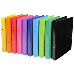 Ring Binder cardboard A4 2 rings 30mm Iderama assorted...