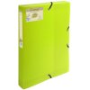 Archive box Exabox from recycled PP 700? Back 40mm with label Forever, A4 citrus green