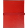 Presentation folder with Balacroneinband, with Velcro band for A4 Red