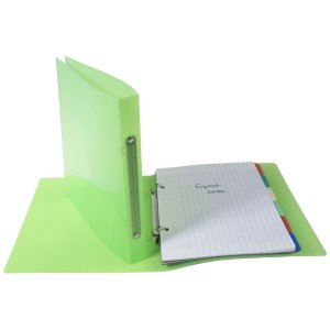 Ring binder 170x220 2R15mm CRYSTAL COLORS sorted colors