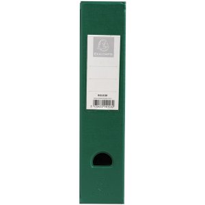 Stehsammler 2mm of resistant PVC back 70mm with glued label holder and handle hole Green