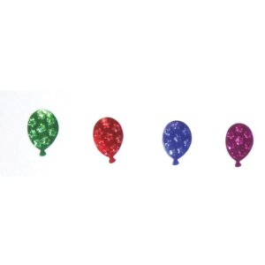 coloured confetti balloons