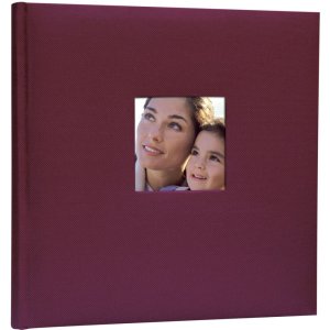 Linen Photo Album Velina 24 x 24 cm bordeaux