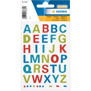 HERMA Sticker MAGIC Letters, glittery