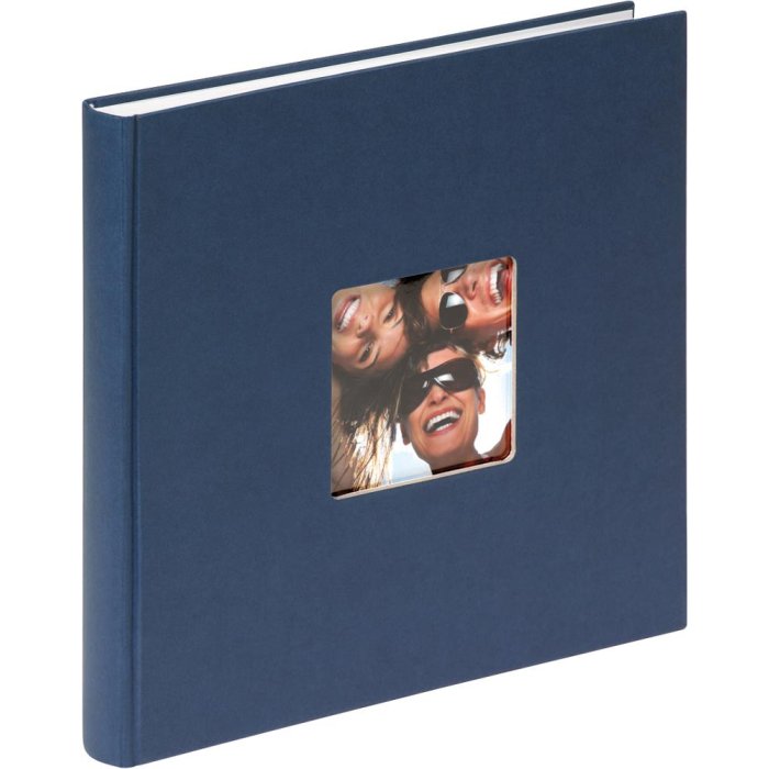 Walther Fun Design photo album 26x25 cm blue 40 white sides