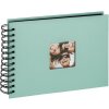 wire-o bound photo album Fun mint green 23x17cm