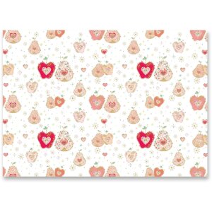 APPLE PEAR IN LOVE Wrapping Paper