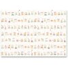 ANIMAL TRAIN PINK wrapping paper 50x70 cm