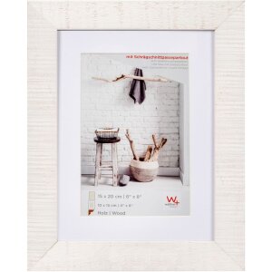 Home wooden frame 15x20 cm polar white