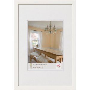 Peppers wooden frame 50x70 cm polar white