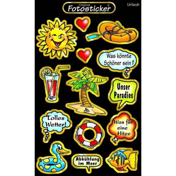 Photo Album Sticker Holiday - Motif 4